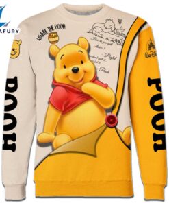 Pooh Pattern Cartoon Character Activewear Set