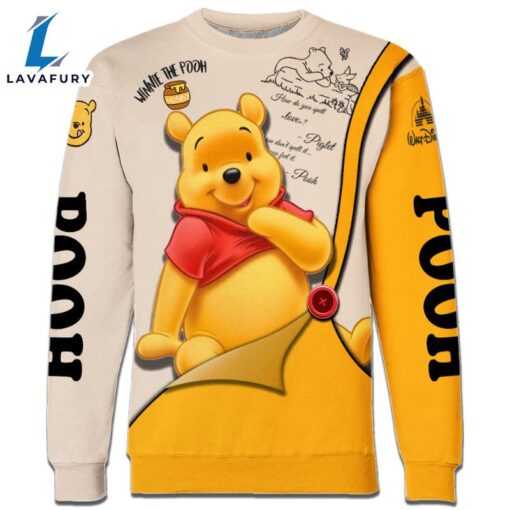 Pooh Pattern Cartoon Character Activewear Set