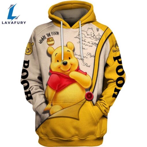 Pooh Pattern Cartoon Character Activewear Set