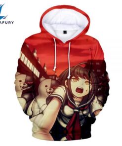 Red Fashion 3D Monokuma Hoodies…