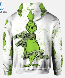 Rock Paper Scissors I Win - Personalized Grinch Hoodie and Leggings set