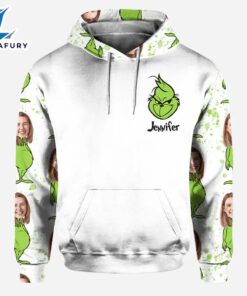 Rock Paper Scissors - Personalized Grinch Christmas Hoodie and Leggings