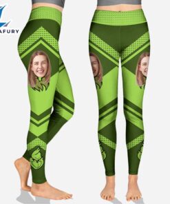 Rock Paper Scissors - Personalized Grinch Christmas Hoodie and Leggings