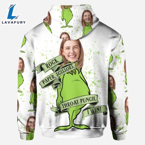 Rock Paper Scissors – Personalized Grinch Christmas Hoodie and Leggings