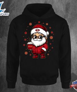 San Francisco 49ers Santa Christmas Football Hoodie