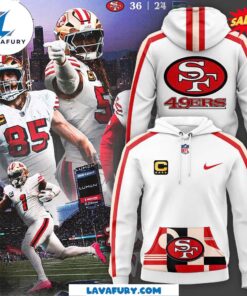 San Francisco 49ers White Hoodie…