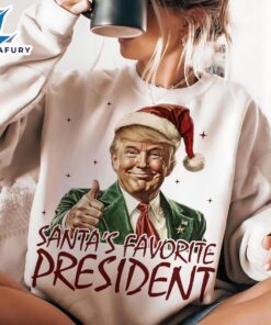 Santa’s Favorite President Humorous Trump Christmas Shirt