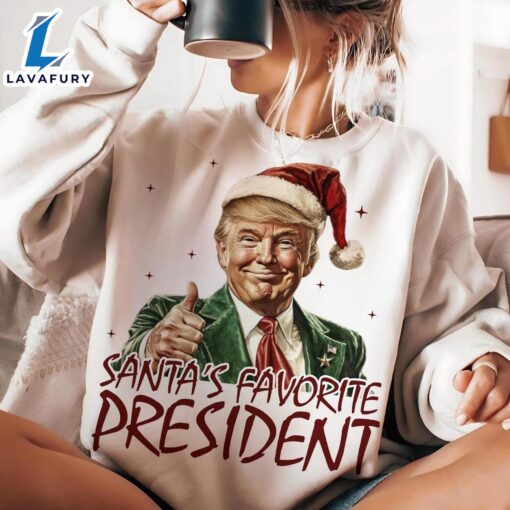 Santa’s Favorite President Humorous Trump Christmas Shirt