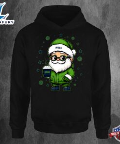 Seattle Seahawks Santa Christmas Football Hoodie