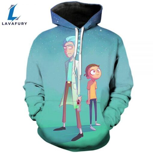 Smooth And Starry  Rick And Morty 3D Printed Unisex Hoodies