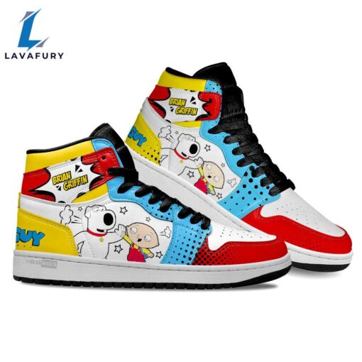 Stewie Griffin and Brian Griffin JDs Sneakers Custom Family Guy Shoes