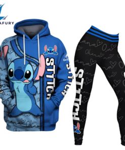 Stitch Hoodie And Leggings Set