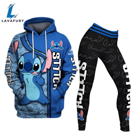 Stitch Hoodie And Leggings Set