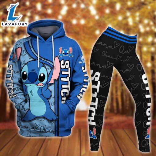 Stitch Hoodie And Leggings Set