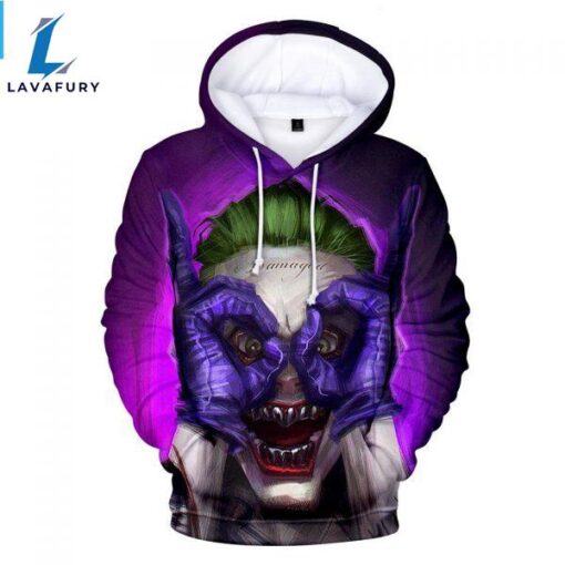 Suicide Squad Hoodies – Joker Series Evil Joker Scary Icon Unisex 3D Hoodie