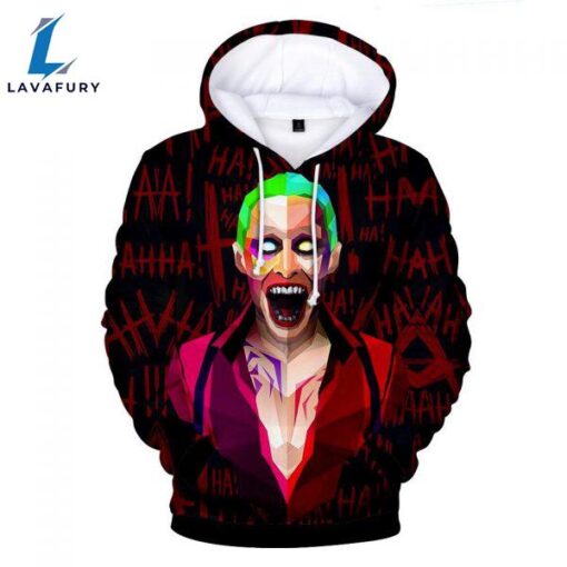 Suicide Squad Hoodies – Joker Series Joker Blood Red Unisex 3D Hoodie