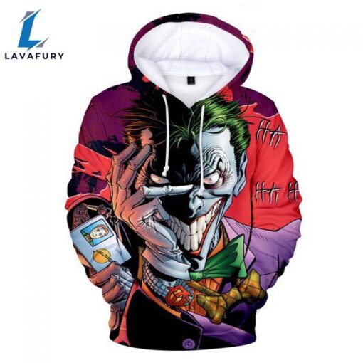 Suicide Squad Hoodies – Joker Series Terror Joker Icon Unisex 3D Hoodie