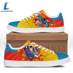 Super Man Cartoon Stan Smith Shoes For Kid