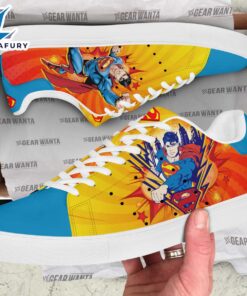 Super Man Cartoon Stan Smith Shoes For Kid