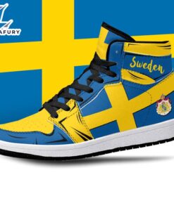 Sweden Flag JD1 Sneakers Custom…