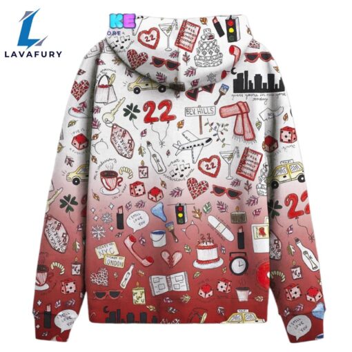 Taylor Swift Red Pattern 3D Hoodie Shirt