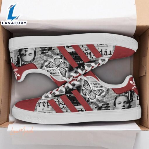 Taylor Swift Reputation Red White Stan Smith Shoes