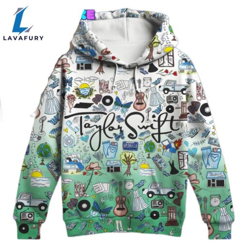 Taylor Swift Self Titled Pattern 3D Hoodie Shirt