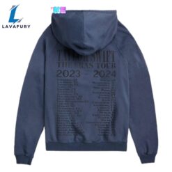 Taylor Swift The Eras International Tour Washed Blue 3D Hoodie Shirt