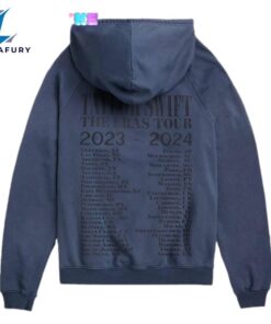 Taylor Swift The Eras International Tour Washed Blue 3D Hoodie Shirt