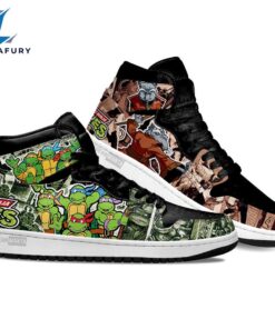 Teenage Mutant Ninja Turtles and Master Splinter Sneakers Custom Style