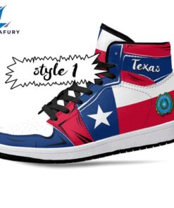 Texas State Flag JD1 Sneakers Custom Country