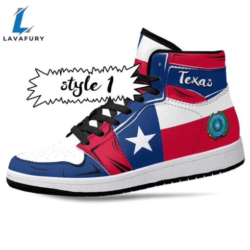 Texas State Flag JD1 Sneakers Custom Country