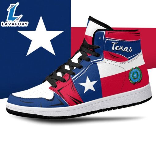 Texas State Flag JD1 Sneakers Custom Country