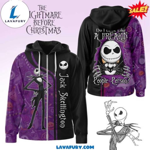 The Nightmare Before Christmas 2024 Zipped Hoodie