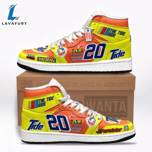 The Tide Ride J1 Shoes Custom #20 Car Race Sneakers For Fans