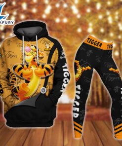 Tigger Pattern Hoodie And Leggings…