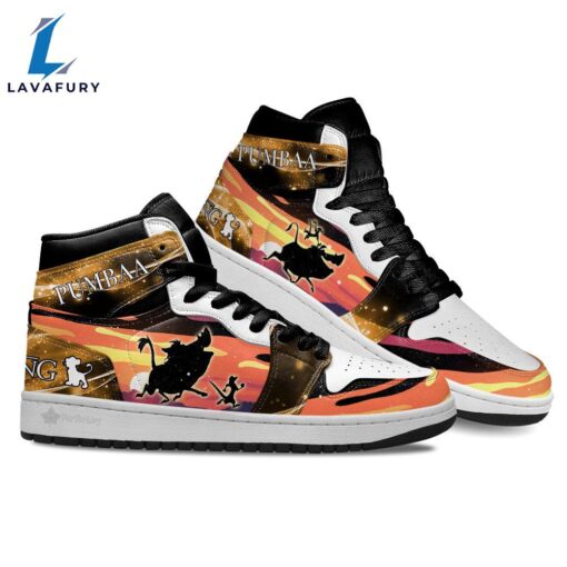 Timon and Pumbaa Silhouette J1 Shoes Custom For Fans Sneakers