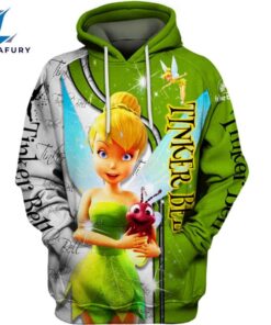 Tinker Bell Pattern Hoodie And Leggings Set