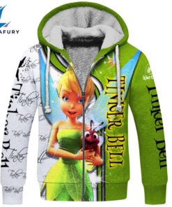 Tinker Bell Pattern Hoodie And Leggings Set