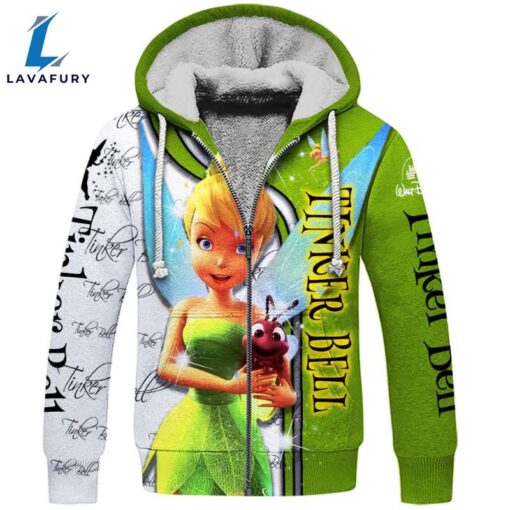 Tinker Bell Pattern Hoodie And Leggings Set