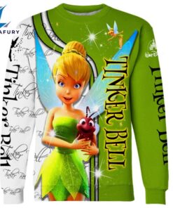 Tinker Bell Pattern Hoodie And Leggings Set