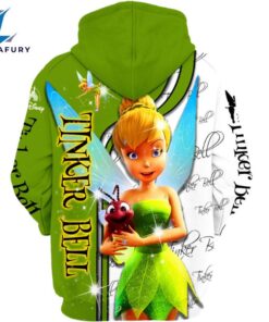 Tinker Bell Pattern Hoodie And Leggings Set