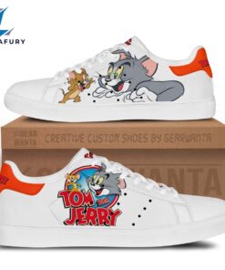 Tom & Jerry Cartoon Stan Smith Shoes For Kid