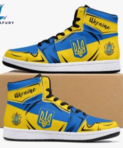 Ukraine Flag JD1 Sneakers Custom Country