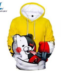 Unisex Yellow 3D Print Monokuma…