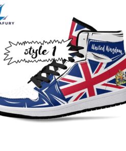 United Kingdom Flag JD1 Sneakers Custom Country