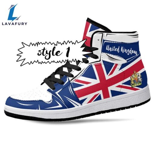 United Kingdom Flag JD1 Sneakers Custom Country