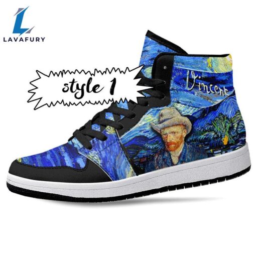 Van Gogh Self Portrait JD1 Sneakers Custom Country