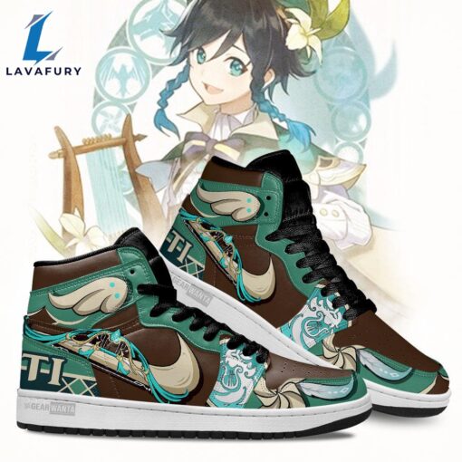 Venti J1 Sneakers Custom For Genshin Impact Fans