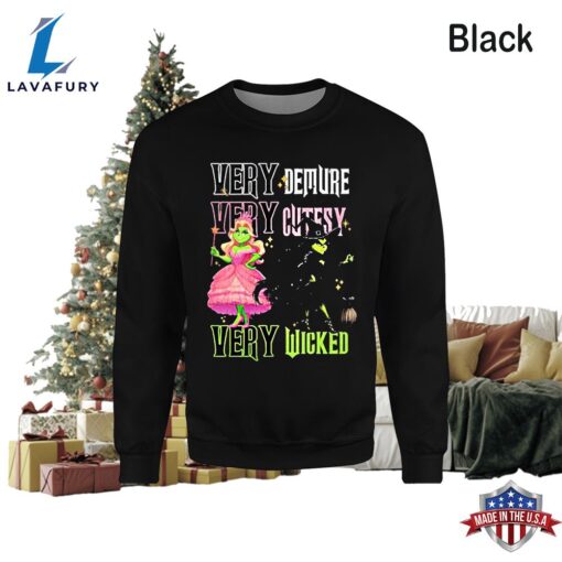 Very Demure Very Cutesy Very Wicked Grinch Christmas T-Shirt